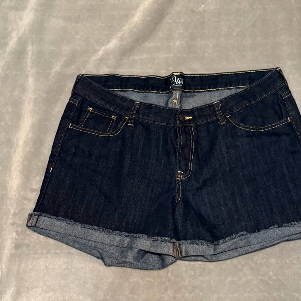 Ladies Old Navy Dark Blue Jean Shorts